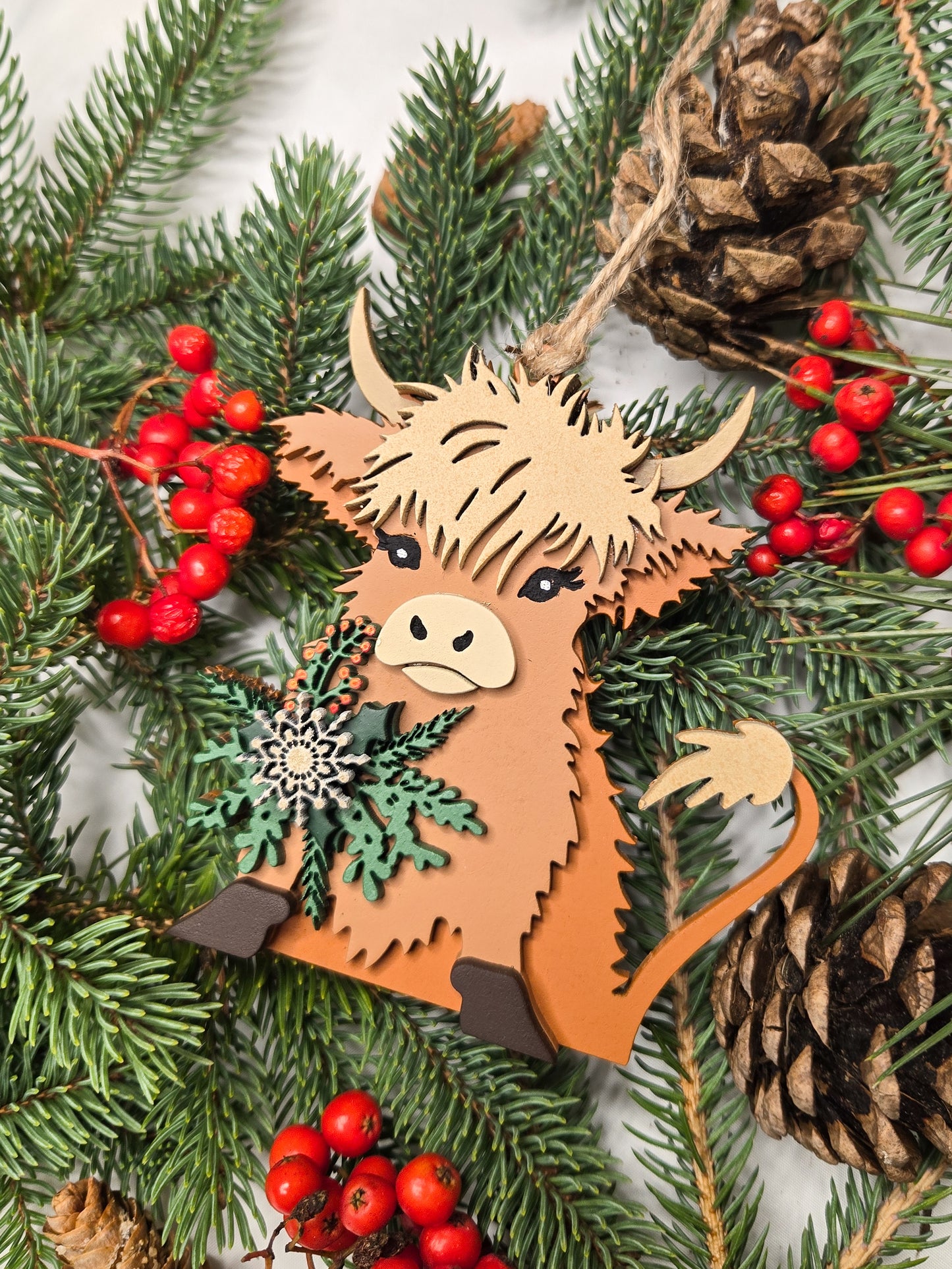 Highland Cow Ornament