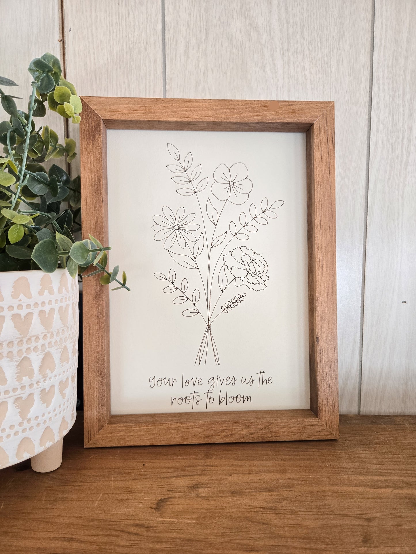 Birth Flower Bouquet Sign