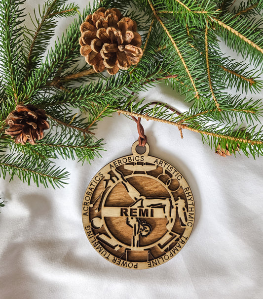 Personalized Gymnastics Ornament