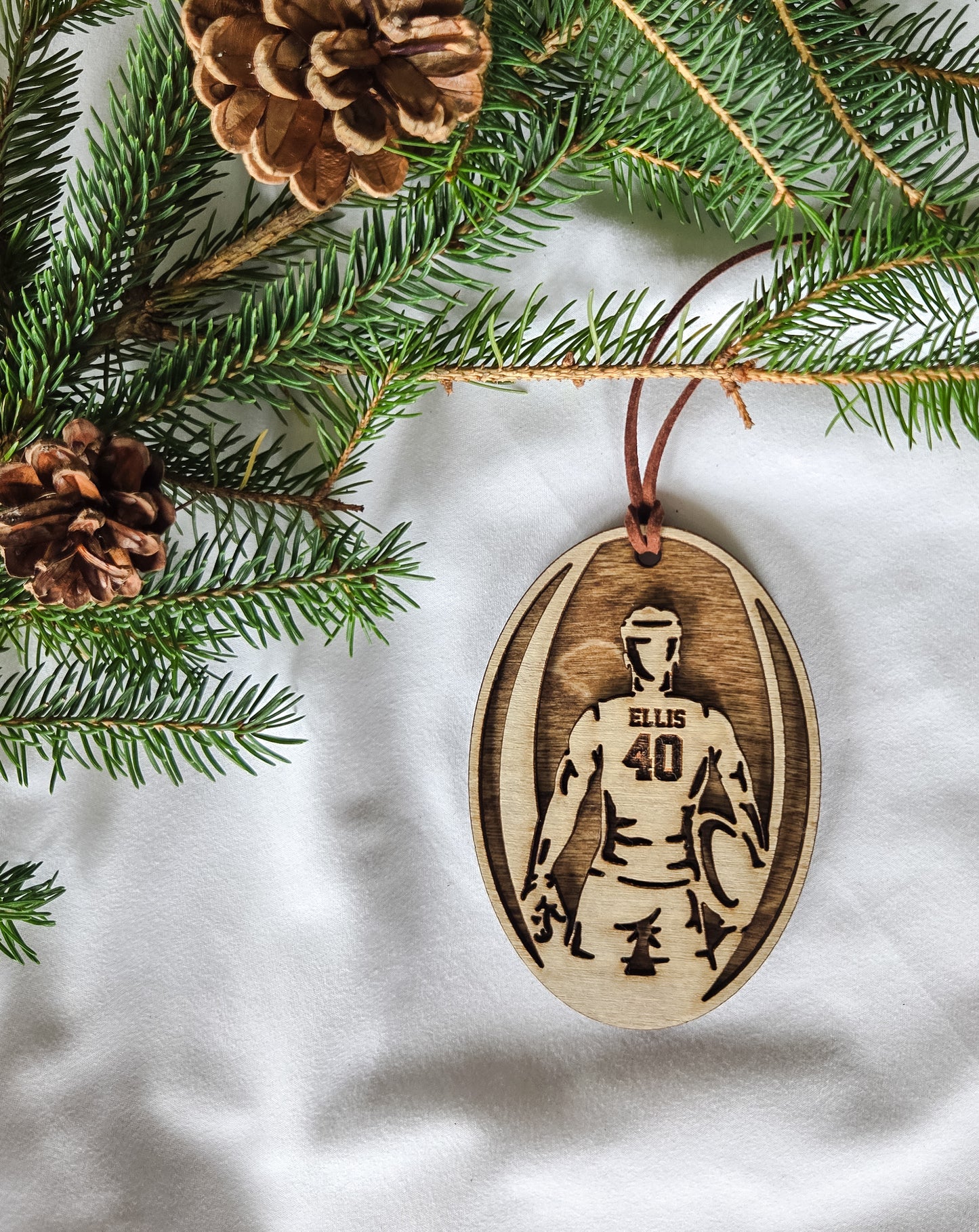 Personalized Rugby Ornament