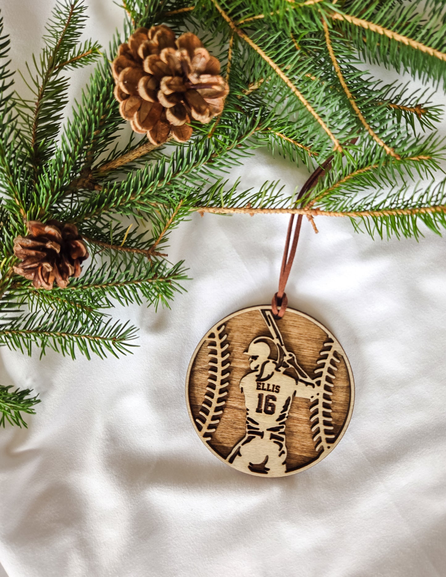 Personalized Softball Ornament