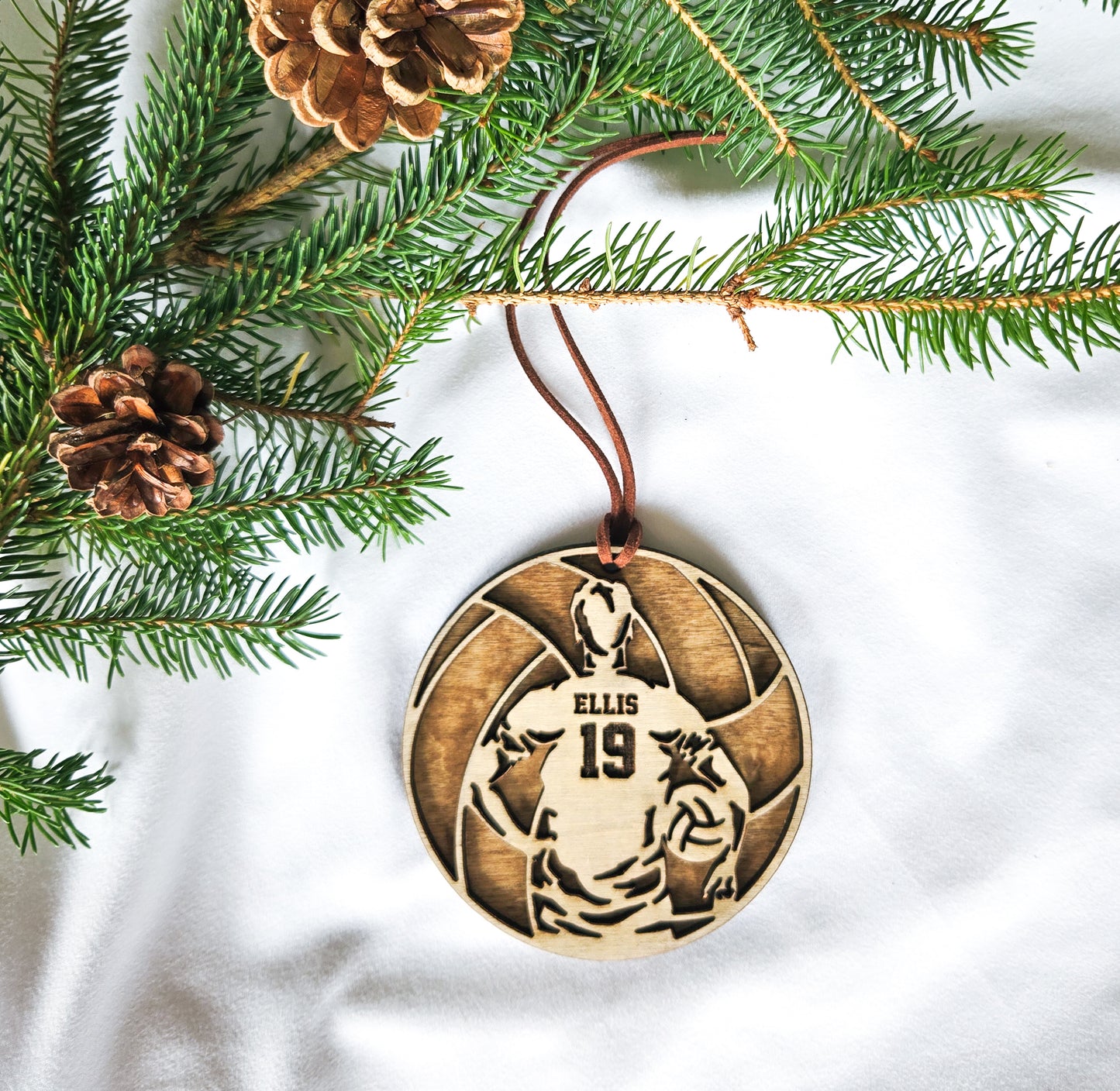 Personalized Volleyball Ornament