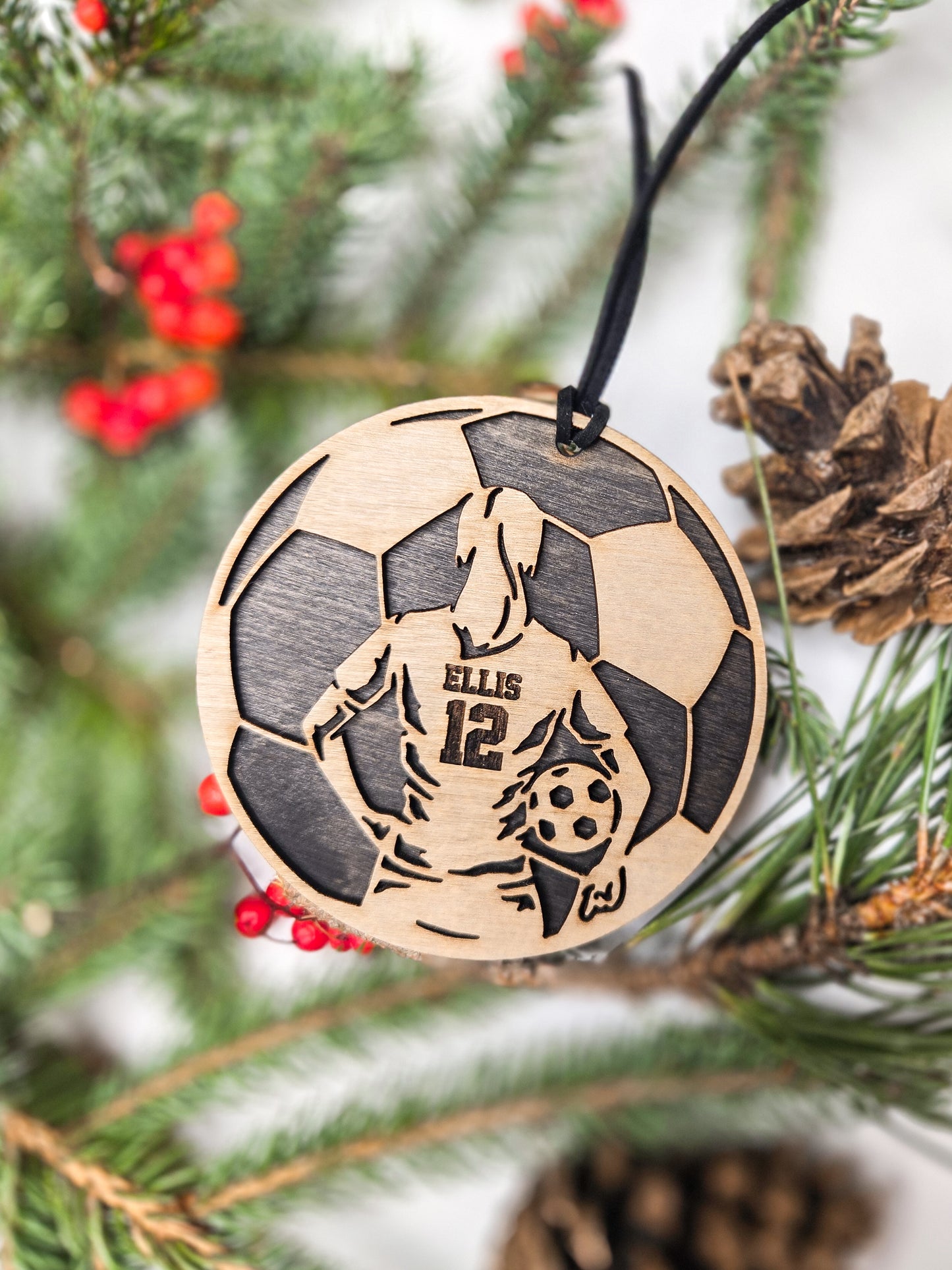 Personalized Soccer Ornament