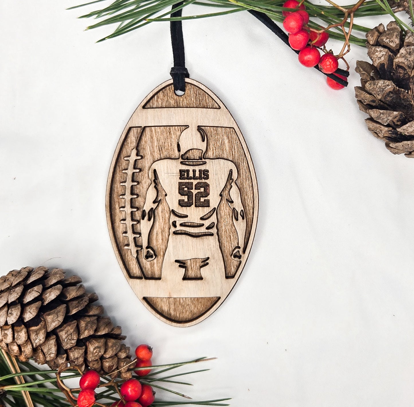 Personalized Football Ornament