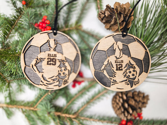 Personalized Soccer Ornament