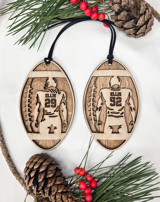 Personalized Football Ornament