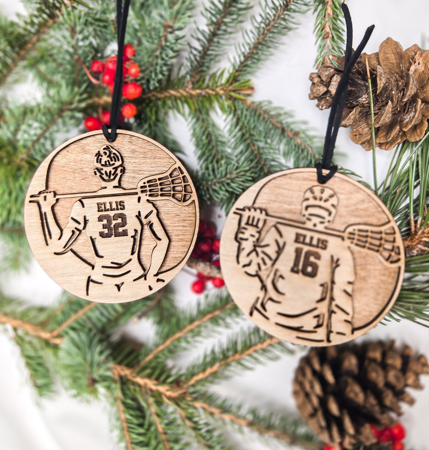 Personalized Lacrosse Ornament