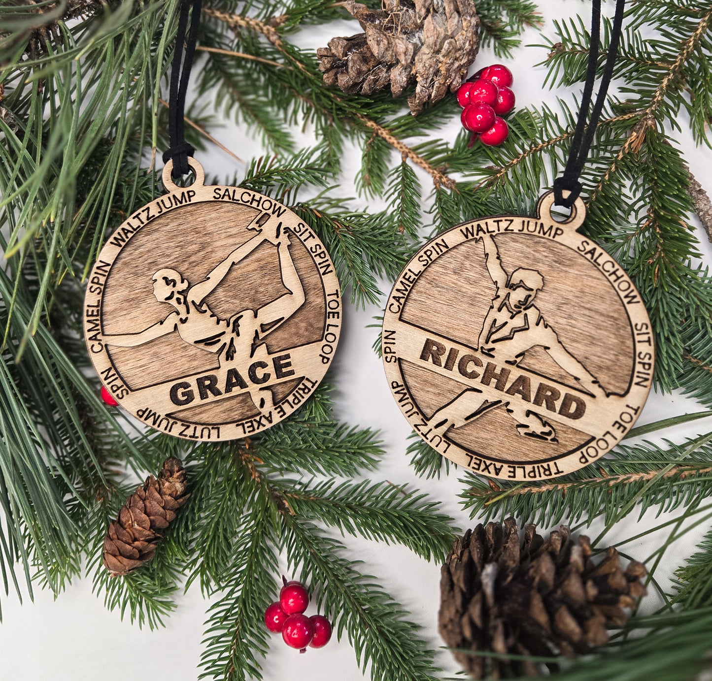 Personalized Figure Skating Ornament