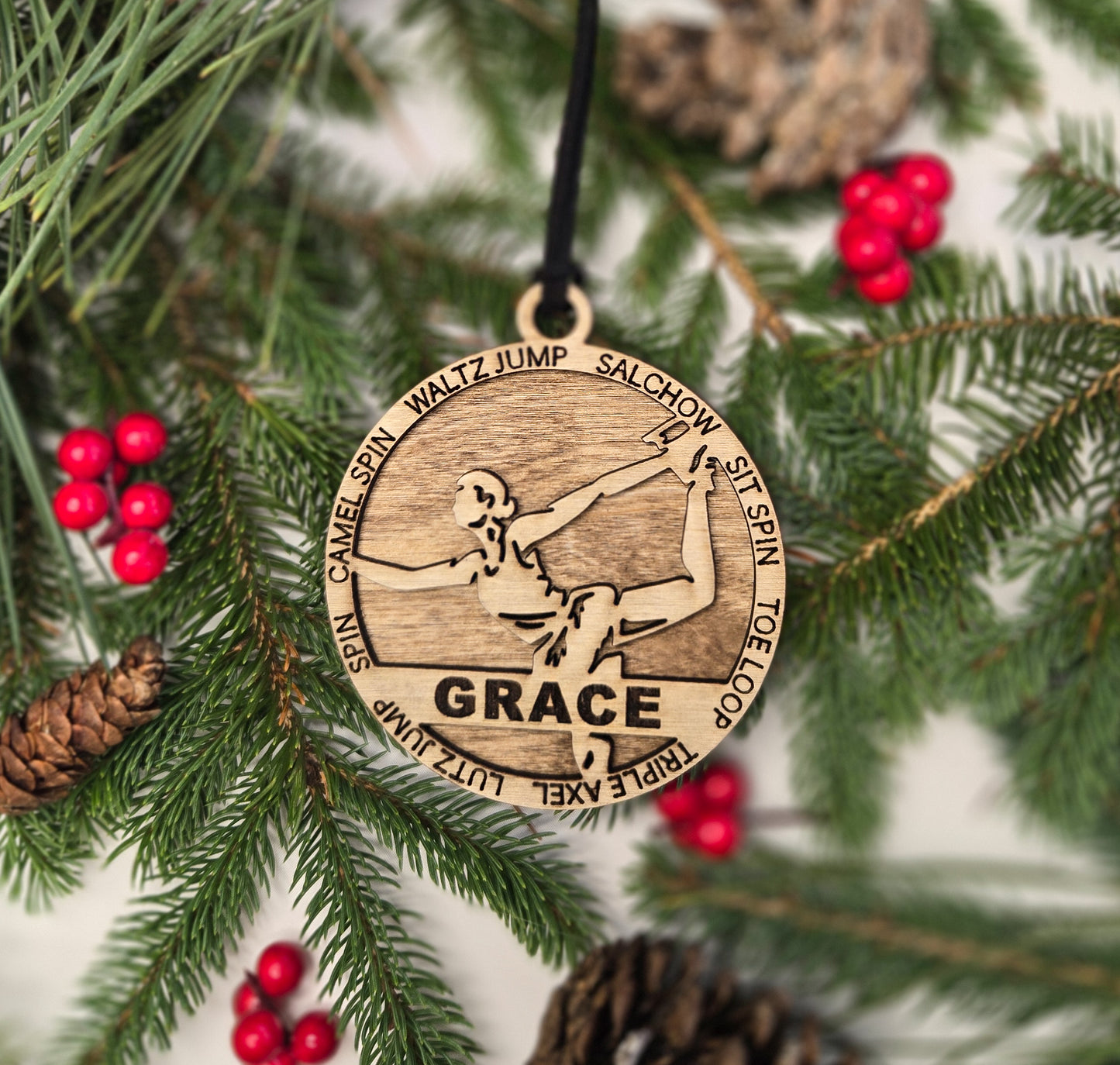 Personalized Figure Skating Ornament