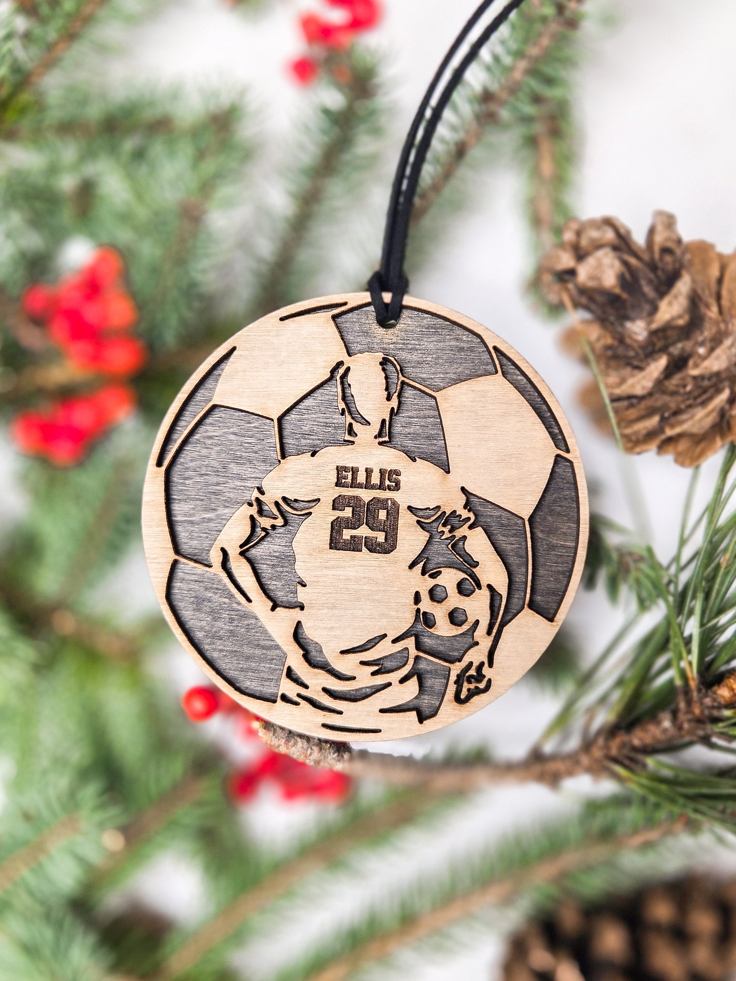 Personalized Soccer Ornament